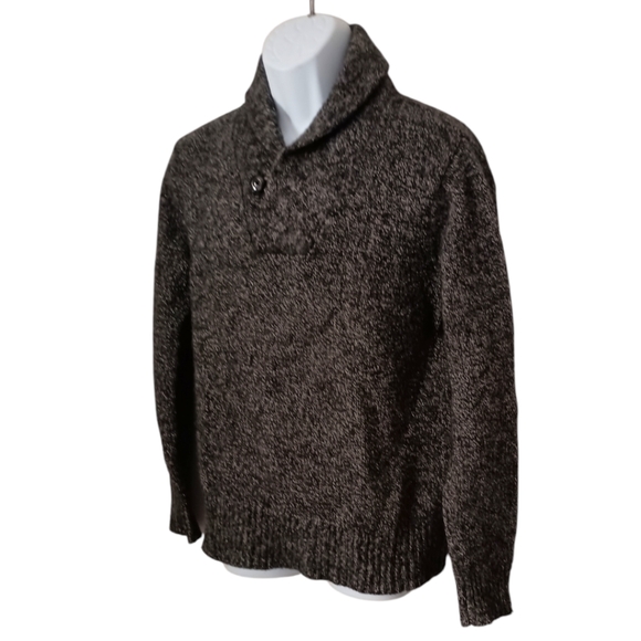 L.L. Bean Lambs Wool Shawl Collar Sweater  Sz M Pullover Warm Preppy Academia. - Picture 5 of 15